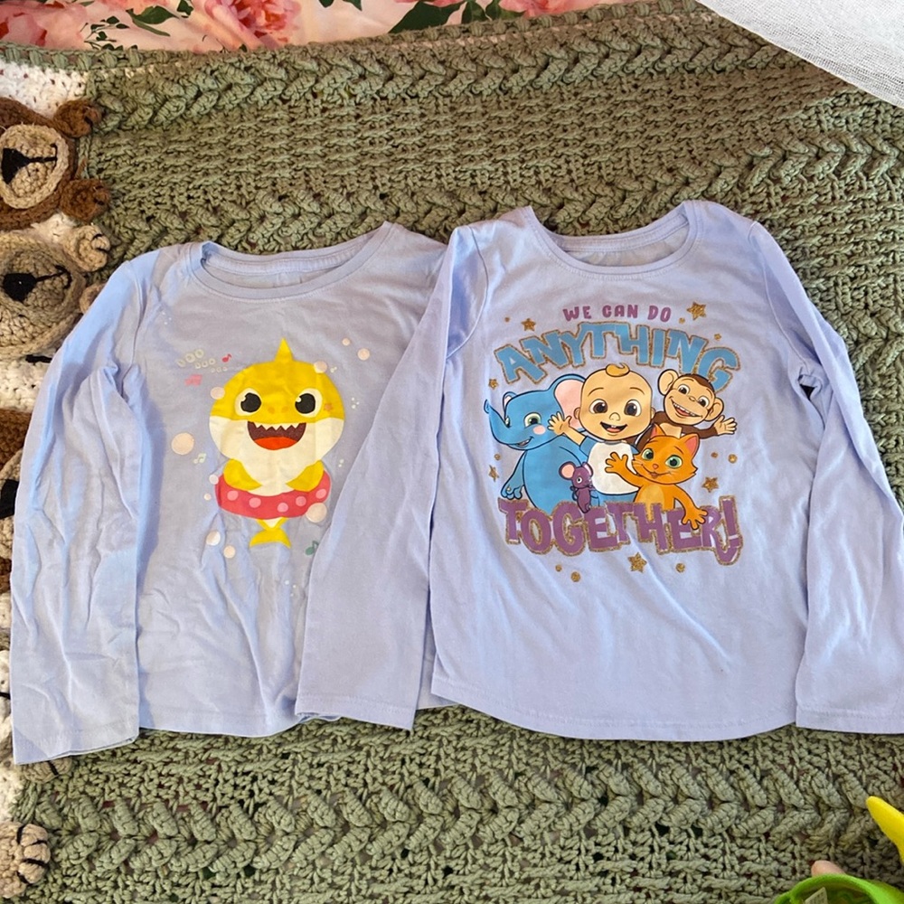 Baby shark Cocomelon bundle of shirts